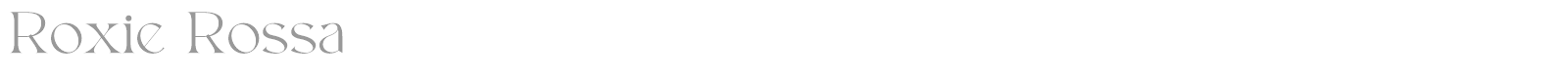 Roxie Rossa font preview